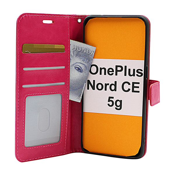 Crazy Horse Wallet OnePlus Nord CE 5G Lila