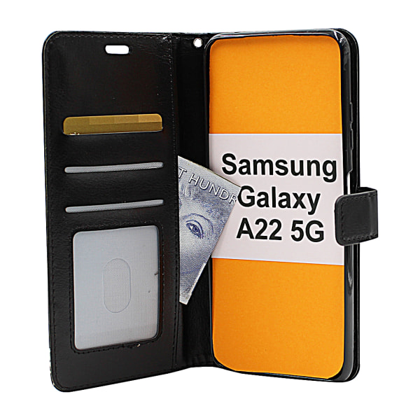Crazy Horse Wallet Samsung Galaxy A22 5G (SM-A226B) Lila