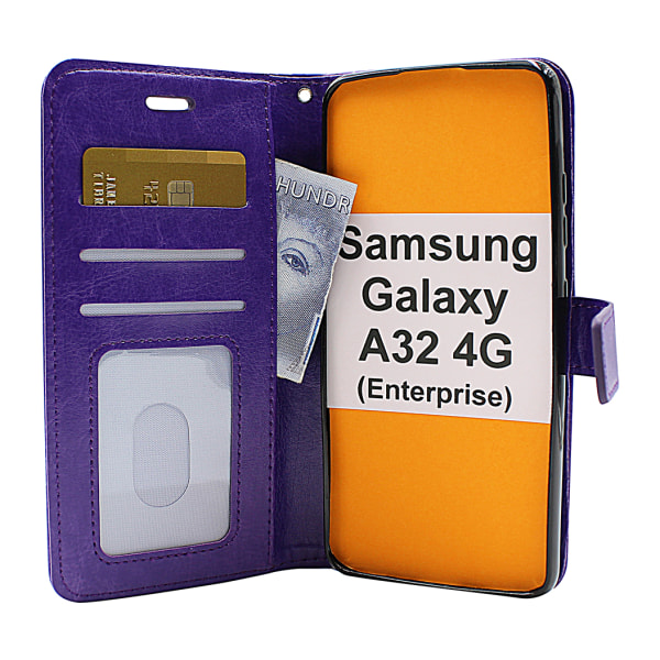 Crazy Horse Wallet Samsung Galaxy A32 4G (SM-A325F) Grön