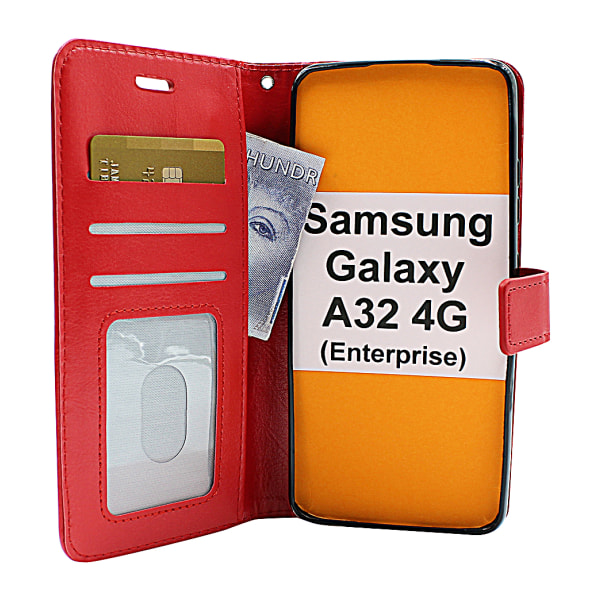 Crazy Horse Wallet Samsung Galaxy A32 4G (SM-A325F) Turkos