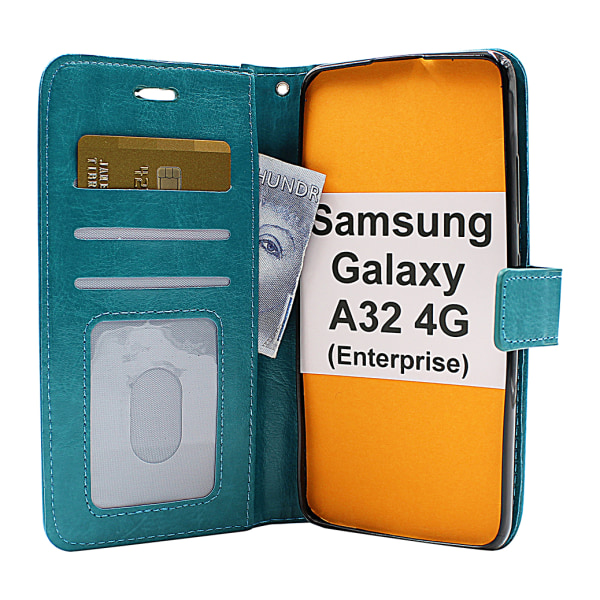 Crazy Horse Wallet Samsung Galaxy A32 4G (SM-A325F) Hotpink
