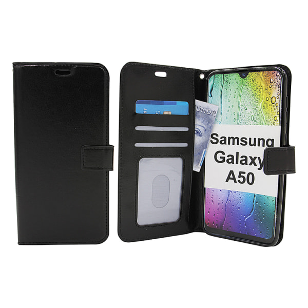Crazy Horse Wallet Samsung Galaxy A50 (A505FN/DS) Turkos