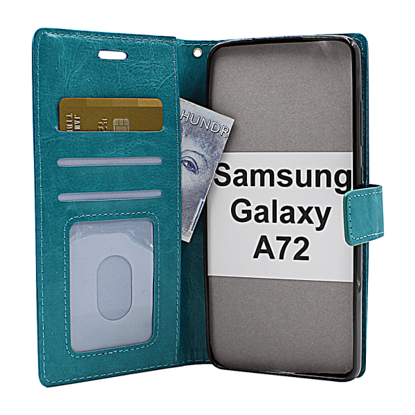 Crazy Horse Wallet Samsung Galaxy A72 (A725F/DS) Hotpink