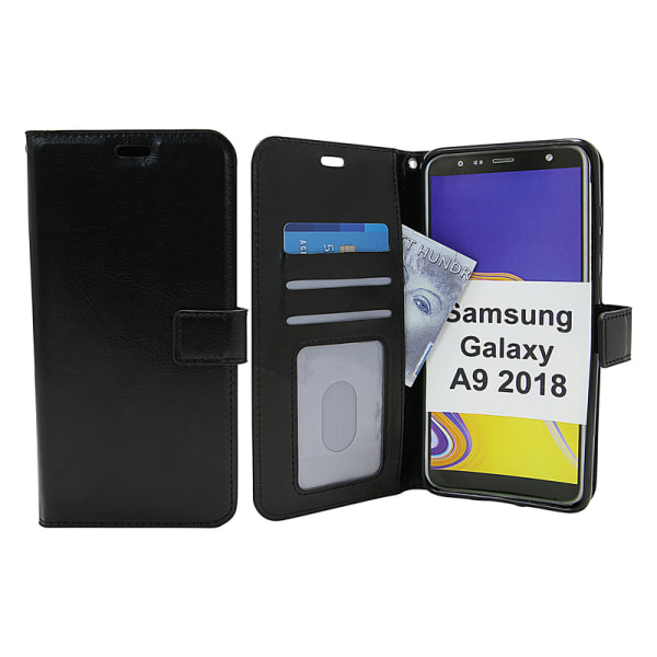 Crazy Horse Wallet Samsung Galaxy A9 2018 (A920F/DS) Grön