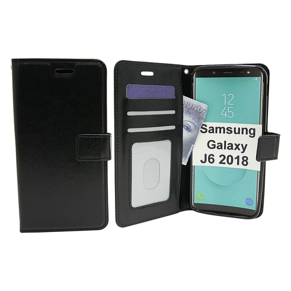 Crazy Horse Wallet Samsung Galaxy J6 2018 (J600FN/DS) Hotpink