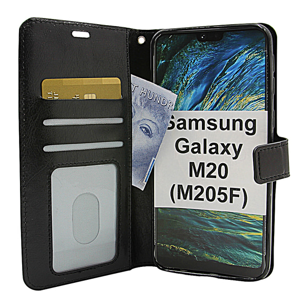 Crazy Horse Wallet Samsung Galaxy M20 (M205F) Svart