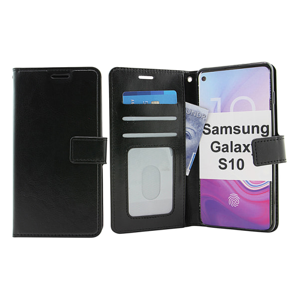 Crazy Horse Wallet Samsung Galaxy S10 (G973F) Turkos