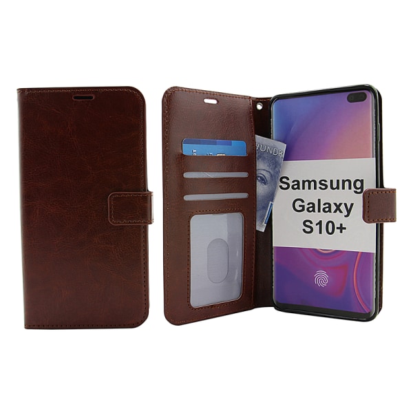 Crazy Horse Wallet Samsung Galaxy S10+ (G975F) Brun