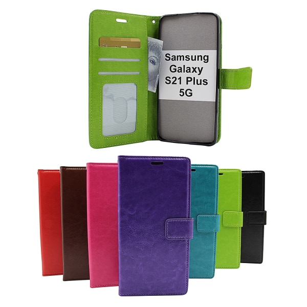 Crazy Horse Wallet Samsung Galaxy S21 Plus 5G (G996B) Turkos