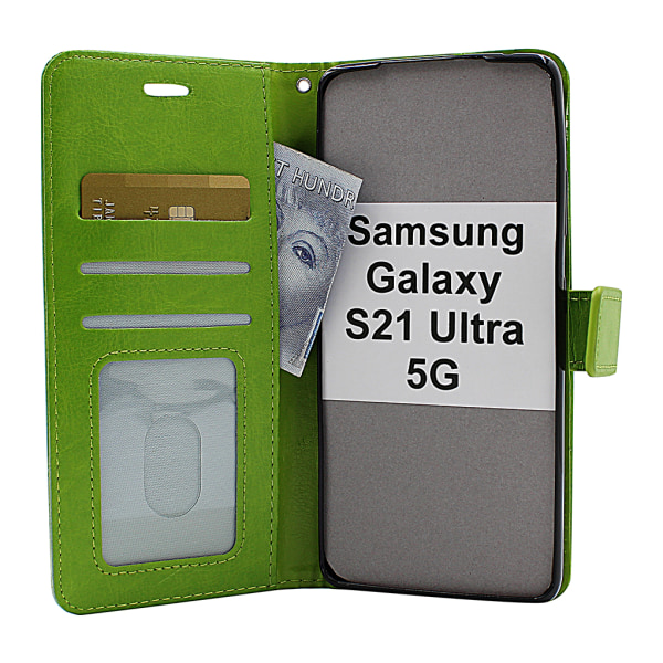 Crazy Horse Wallet Samsung Galaxy S21 Ultra 5G (G998B) Brun