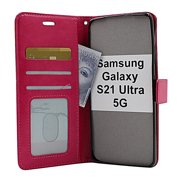 Crazy Horse Wallet Samsung Galaxy S21 Ultra 5G (G998B) Lila