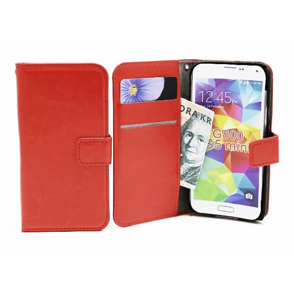 Crazy Horse wallet Samsung Galaxy S5 Mini (G800F) Svart