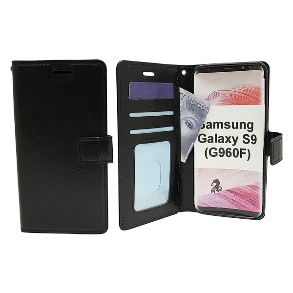 Crazy Horse Wallet Samsung Galaxy S9 (G960F) Hotpink