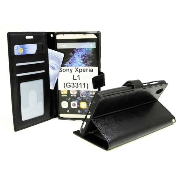 Crazy Horse Wallet Sony Xperia L1 (G3311) Grön