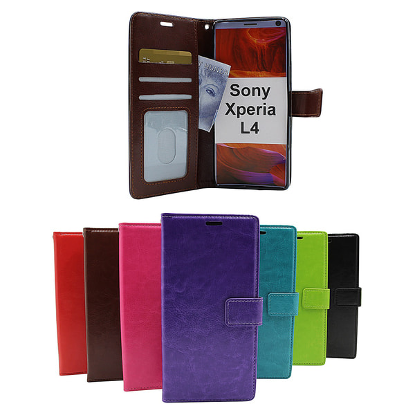 Crazy Horse Wallet Sony Xperia L4 Lila