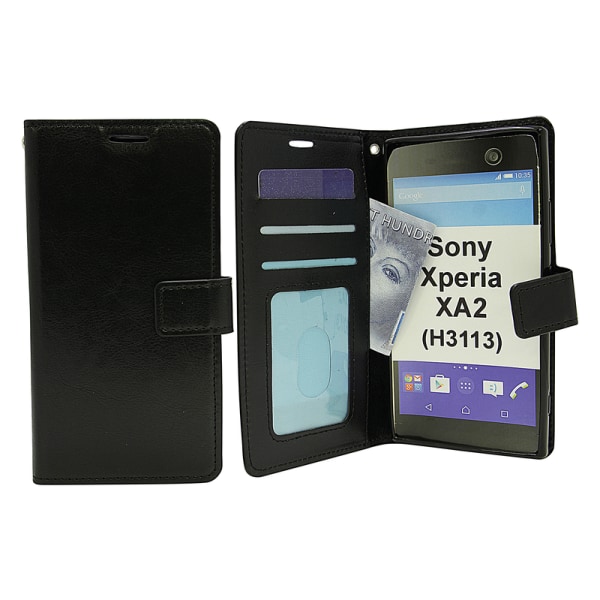 Crazy Horse Wallet Sony Xperia XA2 (H3113 / H4113) Lila