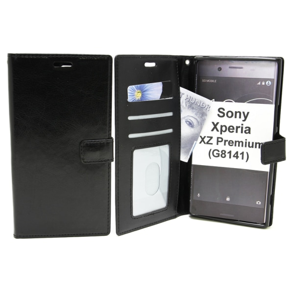 Crazy Horse Wallet Sony Xperia XZ Premium (G8141) Svart