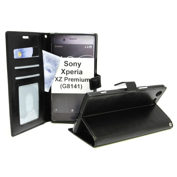 Crazy Horse Wallet Sony Xperia XZ Premium (G8141) Svart