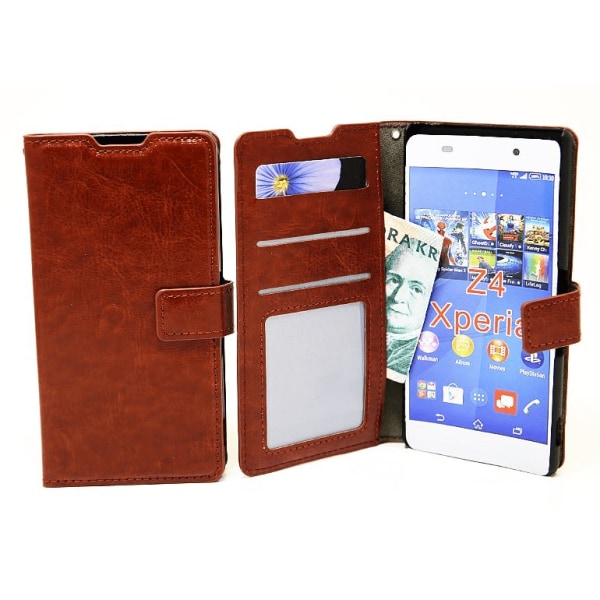 Crazy Horse wallet Sony Xperia Z3+ (E6553) Svart