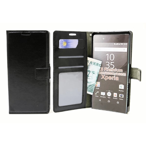 Crazy Horse Wallet Sony Xperia Z5 Premium (E6853) Brun
