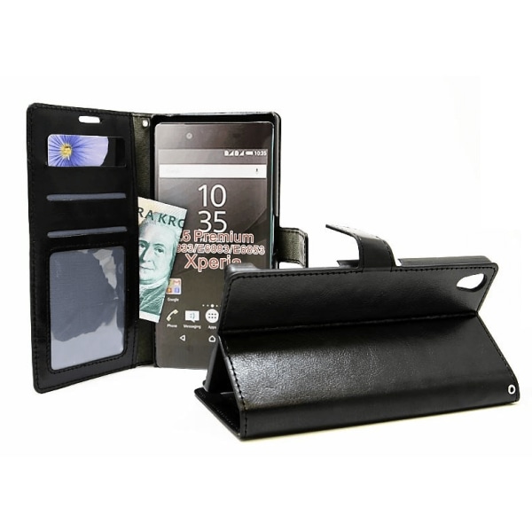 Crazy Horse Wallet Sony Xperia Z5 Premium (E6853) Brun