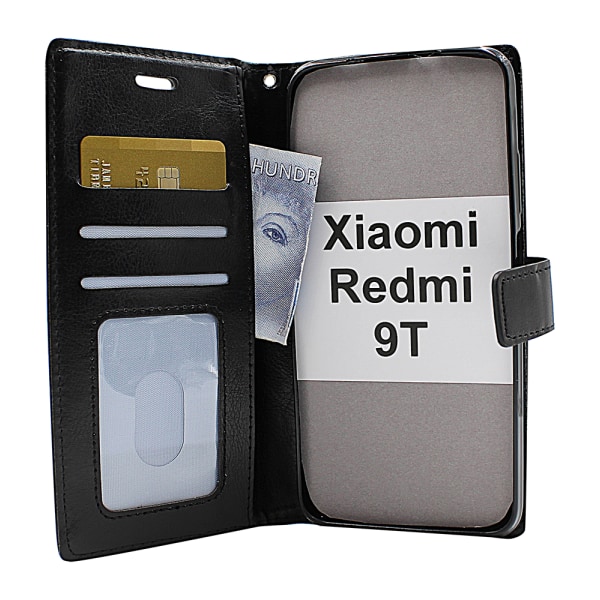 Crazy Horse Wallet Xiaomi Redmi 9T Turkos