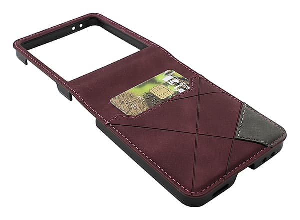 Lyxfodral Samsung Galaxy Z Flip7 Vinröd