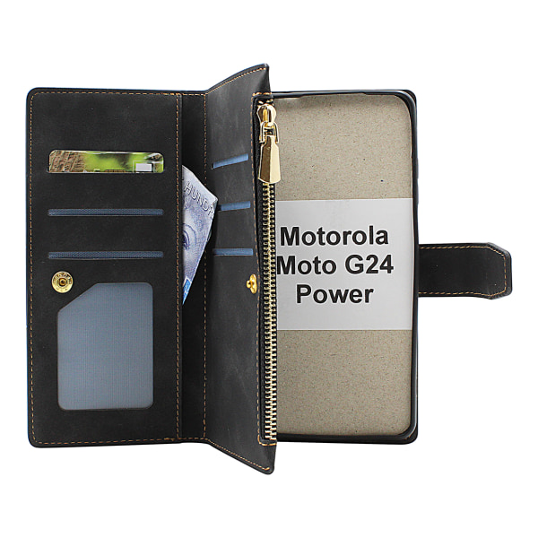 XL Standcase Lyxfodral Motorola Moto G24 Power Lila