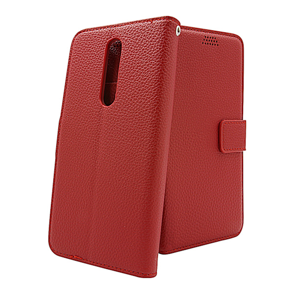 New Standcase Wallet Nokia 3.1 Plus Röd