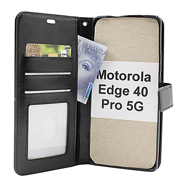Crazy Horse Wallet Motorola Edge 40 Pro 5G Turkos