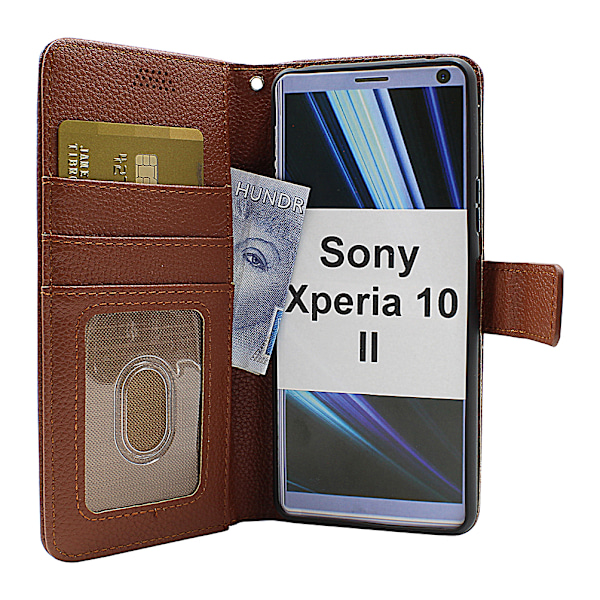 New Standcase Wallet Sony Xperia 10 II (XQ-AU51 / XQ-AU52) Brun