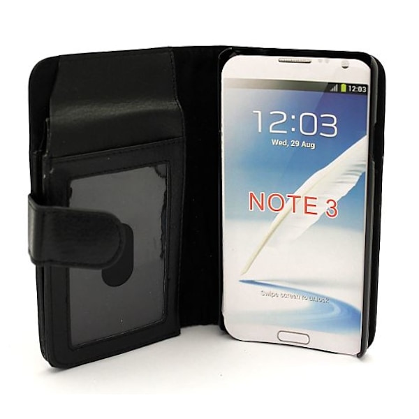 Plånboksfodral XXL Samsung Galaxy Note 3 Svart