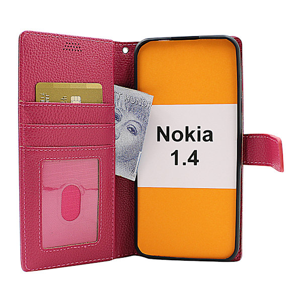 New Standcase Wallet Nokia 1.4 Ljusblå