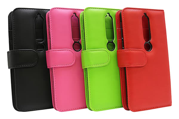Plånboksfodral Nokia 6 (2018) Hotpink