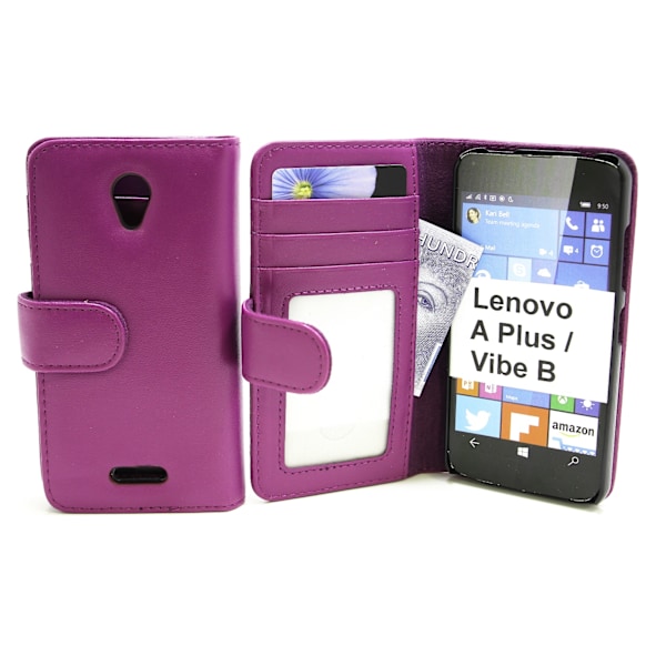 Plånboksfodral Lenovo B / Vibe B Lila J263