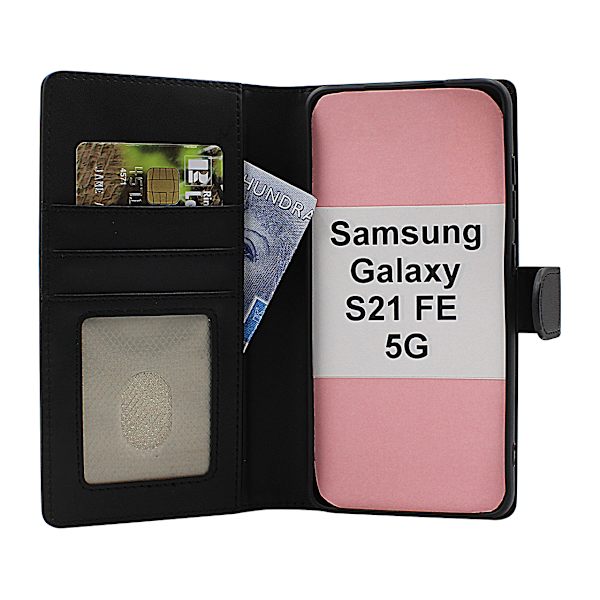 Skimblocker Samsung Galaxy S21 FE 5G Plånboksfodral