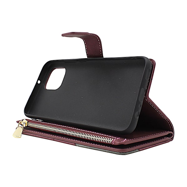 XL Standcase Lyxfodral Samsung Galaxy A03 (A035G/DS) Vinröd