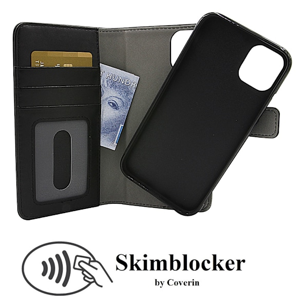 Skimblocker Magnet Wallet iPhone 11 (6.1) Svart