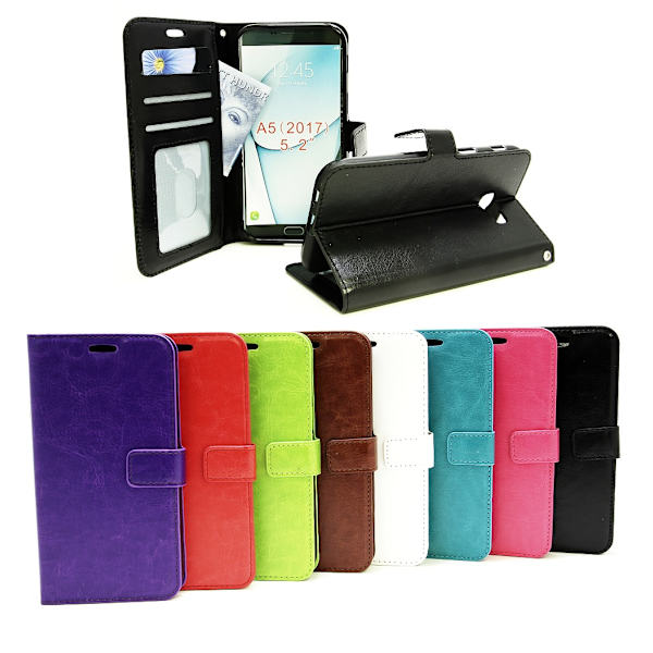 Crazy Horse Wallet Samsung Galaxy A5 2017 (A520F) Svart