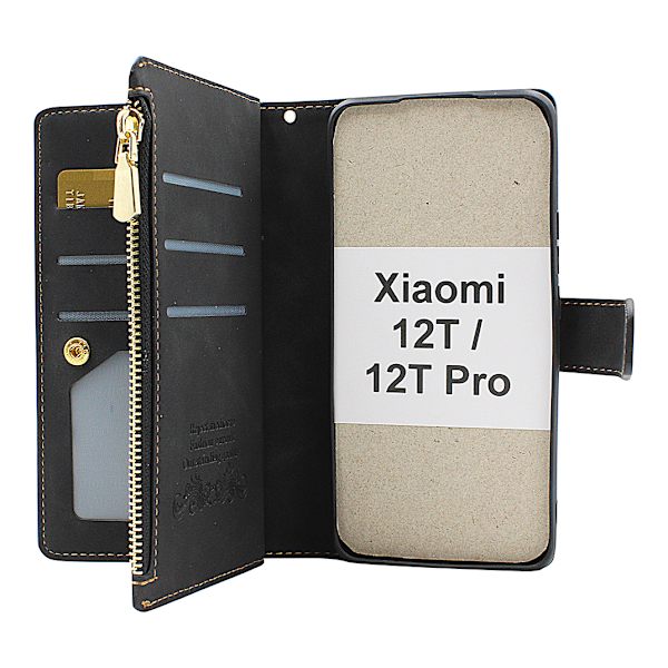 XL Standcase Lyxfodral Xiaomi 12T / 12T Pro 5G Svart