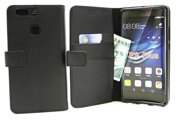 Standcase Wallet Huawei P9 Plus Svart