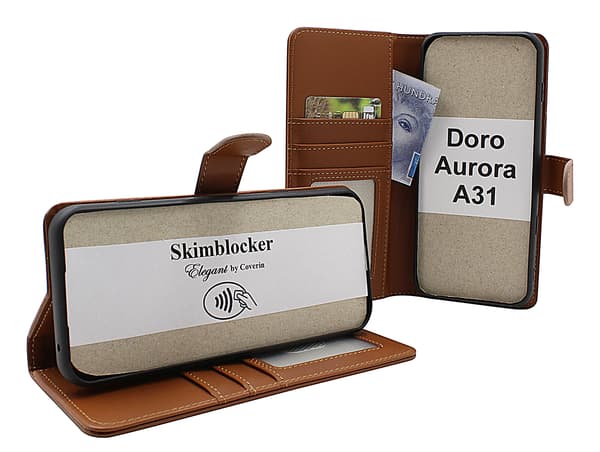 Skimblocker Doro Aurora A31 Plånboksfodral Petrol