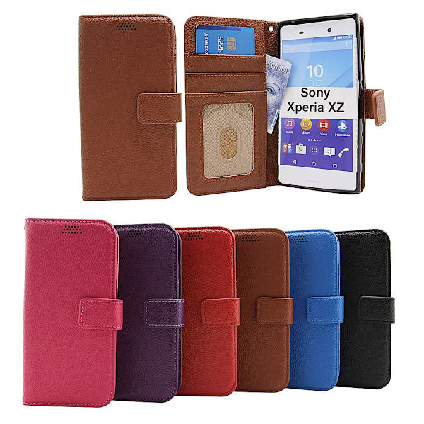 New Standcase Wallet Sony Xperia XZ / XZs  (F8331/G8231) Ljusblå