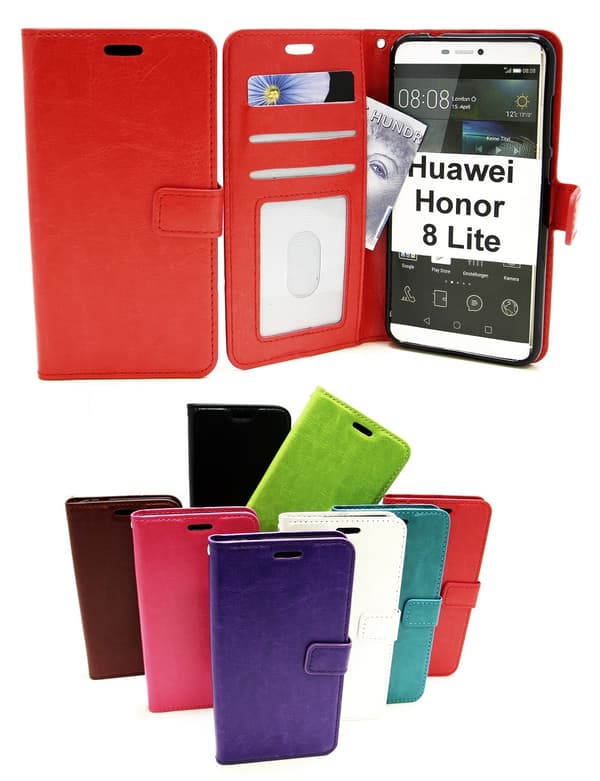 Crazy Horse Wallet Huawei Honor 8 Lite Vit