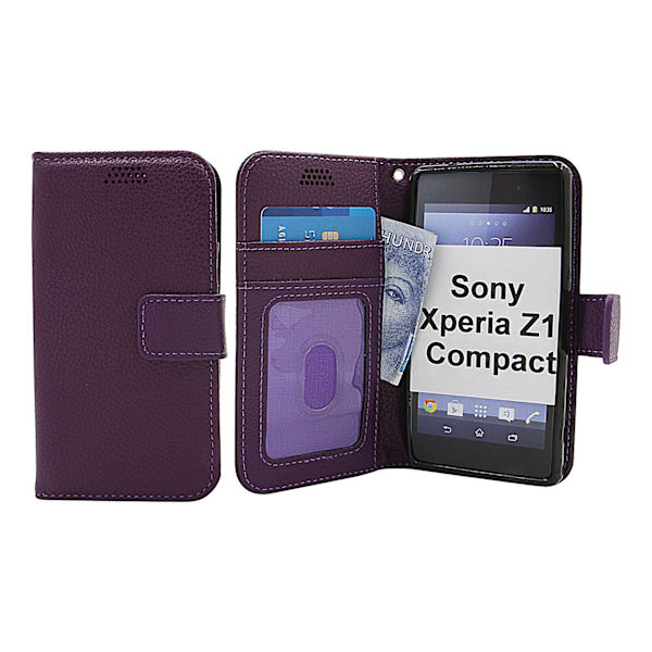 New Standcase Wallet Sony Xperia Z1 Compact (D5503) Lila
