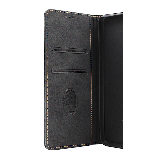 Fancy Standcase Wallet iPhone 14 (6.1) Svart
