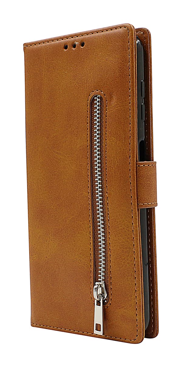Zipper Standcase Wallet Samsung Galaxy A13 (A135F/DS) Ljusrosa