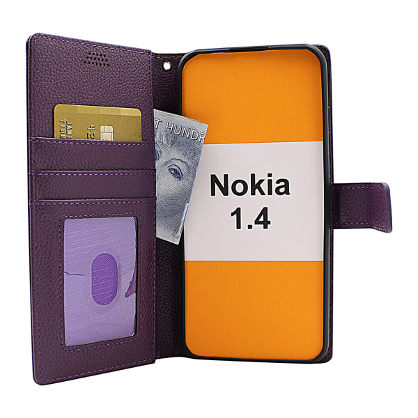 New Standcase Wallet Nokia 1.4 Svart