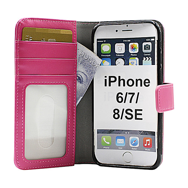 Skimblocker Magnet Wallet iPhone SE (2nd Generation) Hotpink G642