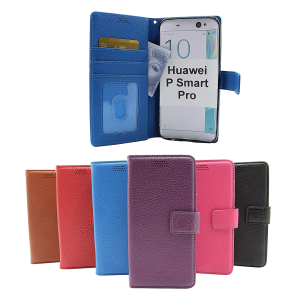 New Standcase Wallet Huawei P Smart Pro (STK-L21) Svart